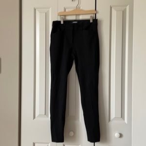Express skinny mid rise stretch pant color black with pockets